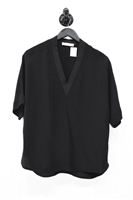 Basic Black Sandro Short-Sleeved Top, size S