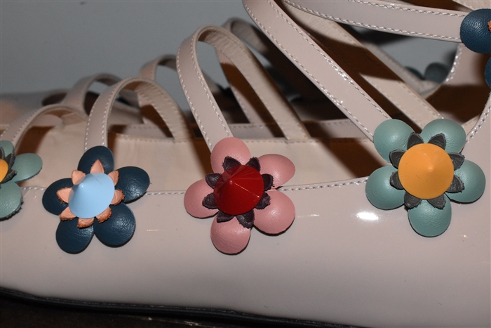 Pale Pink Fendi Flats, size 7.5