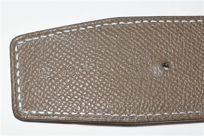 Black Leather Hermes Belt Set, size S