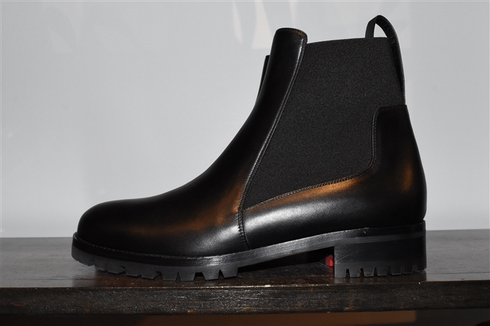 Black Leather Christian Louboutin Chelsea Boots, size 9.5