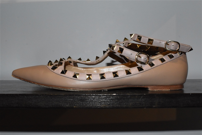 Taupe Valentino Ballet Flats, size 9.5