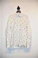 Bright White Kenzo Button Shirt, size M