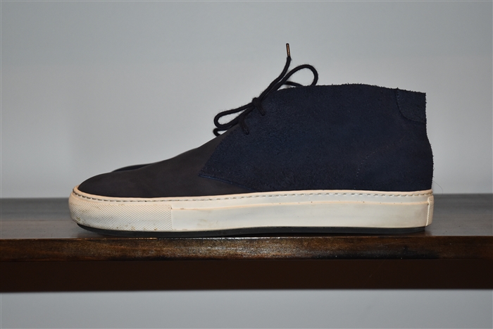 Navy Acne Studios Mid-Top Sneakers, size 11
