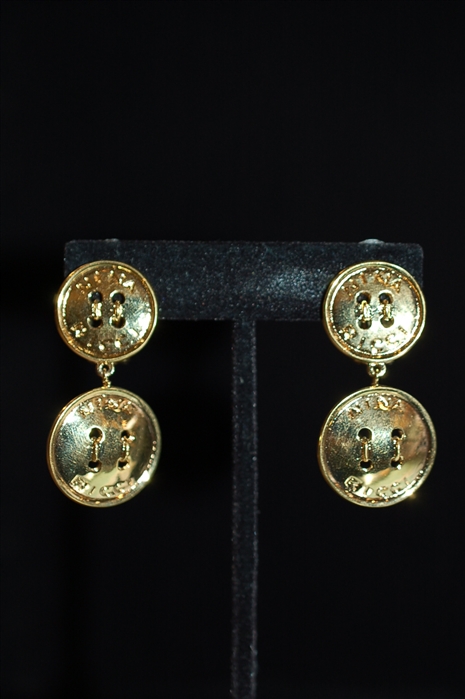 Gold Nina Ricci Earrings, size O/S