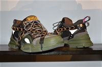 Military Green Gucci Sneaker, size 11