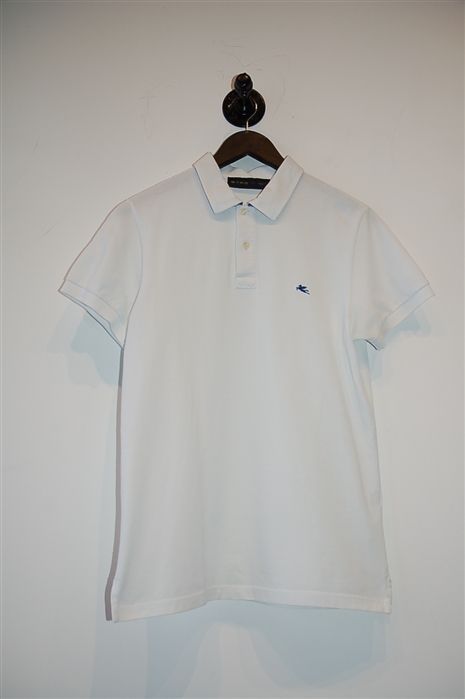 Bright White Etro Polo, size M