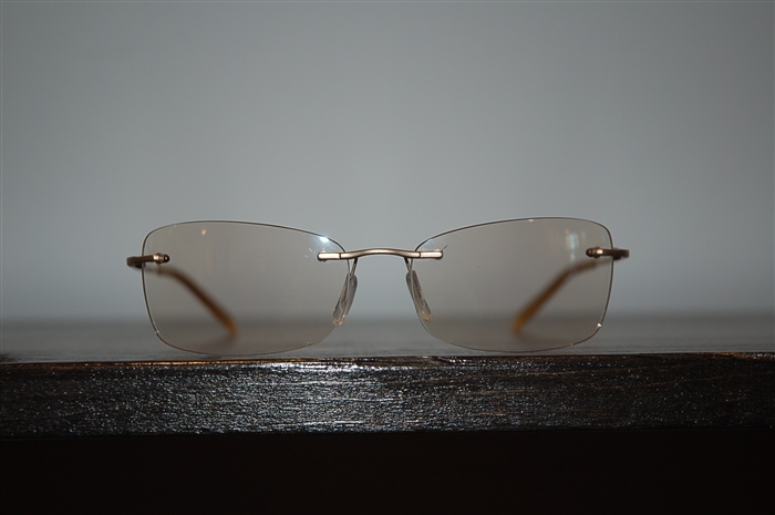 Light Gold No Label Sunglasses, size O/S