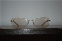 Light Gold No Label Sunglasses, size O/S