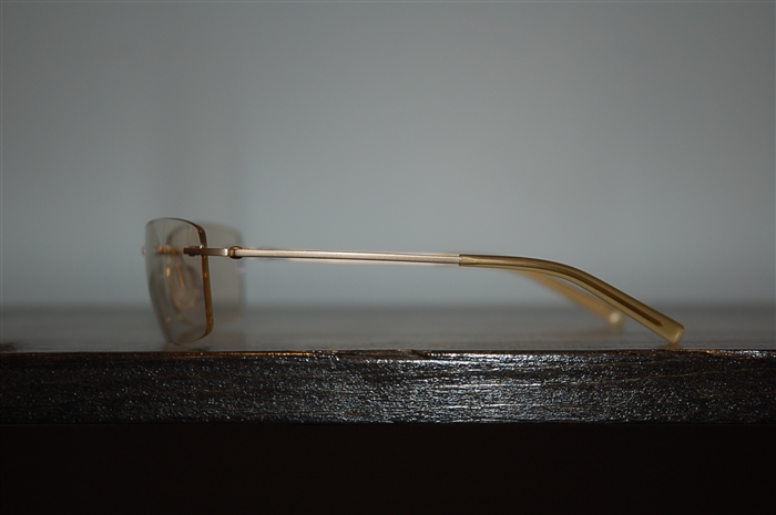 Light Gold No Label Sunglasses, size O/S
