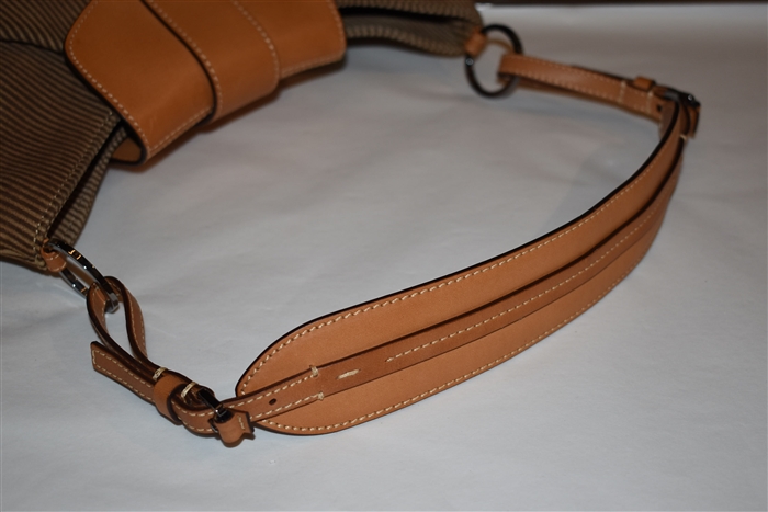 Striped Dior Shoulder Bag, size S