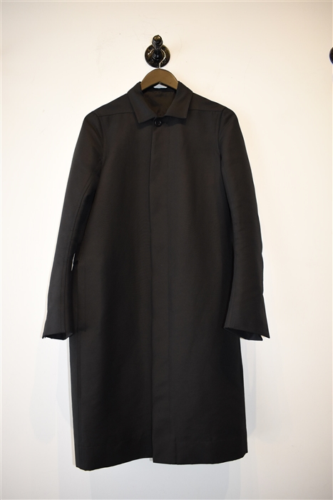 Basic Black Rick Owens Coat, size M