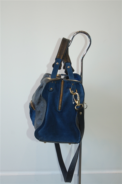 Black & Blue Sandro Satchel, size M