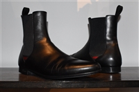 Black Leather Gucci Chelsea Boots, size 10