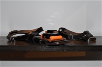 Black Leather Marni Sandal, size 10