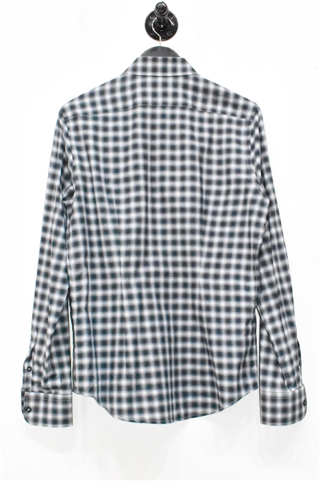 Black Check Prada Button Shirt, size M