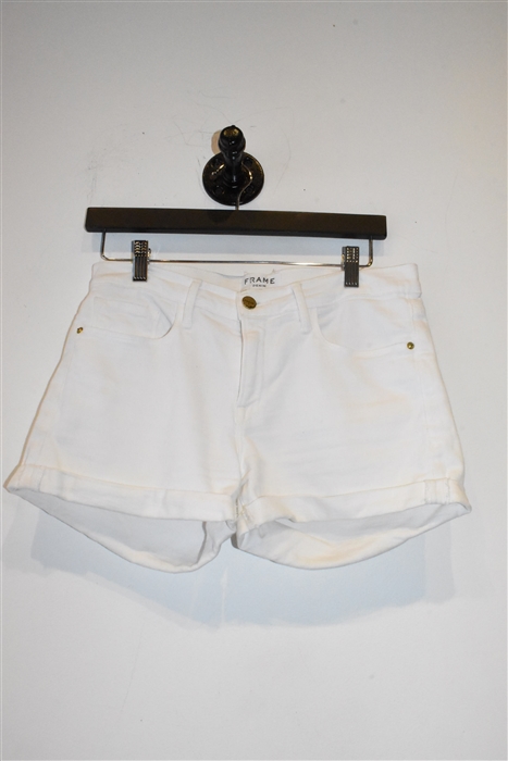 Bright White Frame Cut-Offs, size 27