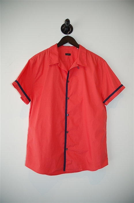 Coral Red Paul Smith - PS Short-Sleeved Shirt, size L