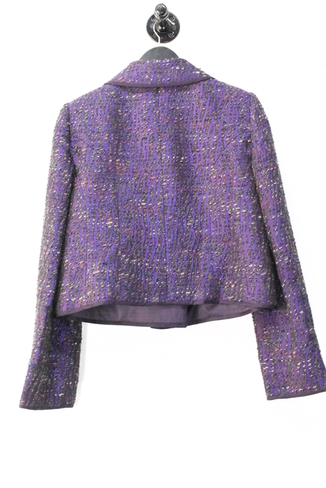 Purple Tweed Armani Collezioni Jacket, size 10