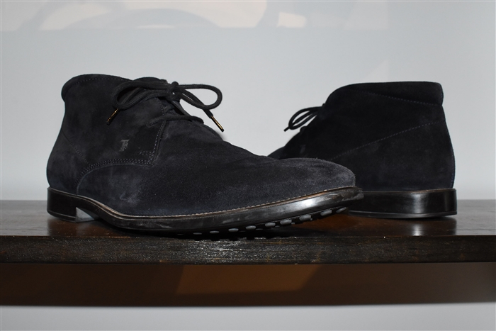 Navy Tod's Desert Boot, size 10