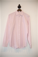 Pink Stripe Prada Button Shirt, size M