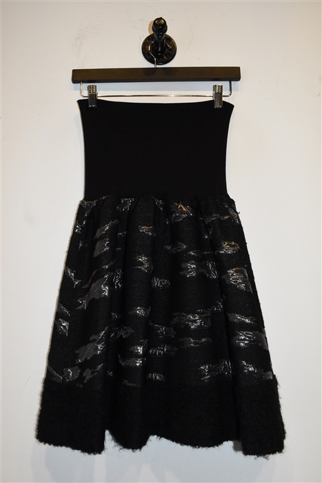 Black Tsumori Chisato A-Line Skirt, size M