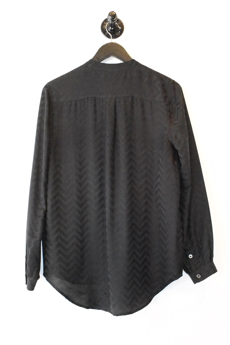 Black Satin Equipment Shirt, size XS