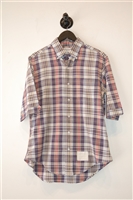 Check Thom Browne Short-Sleeved Shirt, size L