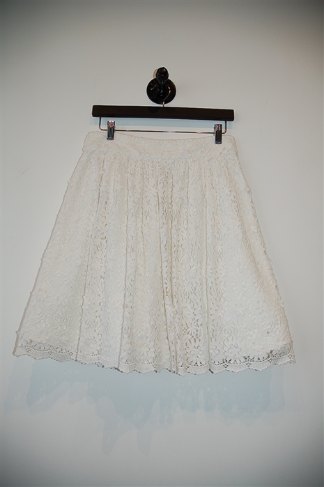 Soft White Alice + Olivia A-Line Skirt, size 10