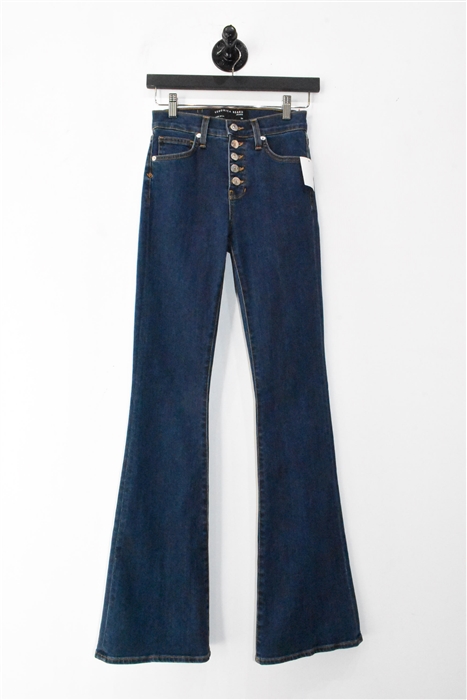 Dark Denim Veronica Beard Flare-Leg Jeans, size 24