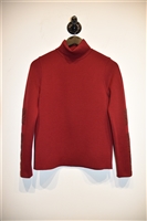 Deep Red Prada Pullover, size 4
