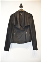 Black Leather Helmut Lang Leather Jacket, size S