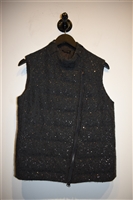 Charcoal Brunello Cucinelli Puffer Vest, size 6