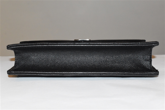 Black Leather Saint Laurent Wallet on Chain, size S