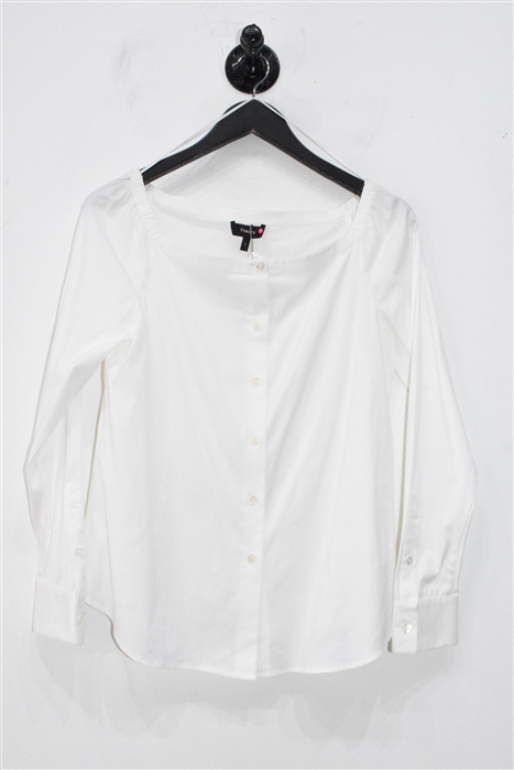Soft White Theory Off-Shoulder Top, size S