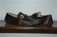 Black Leather Salvatore Ferragamo Loafer, size 12