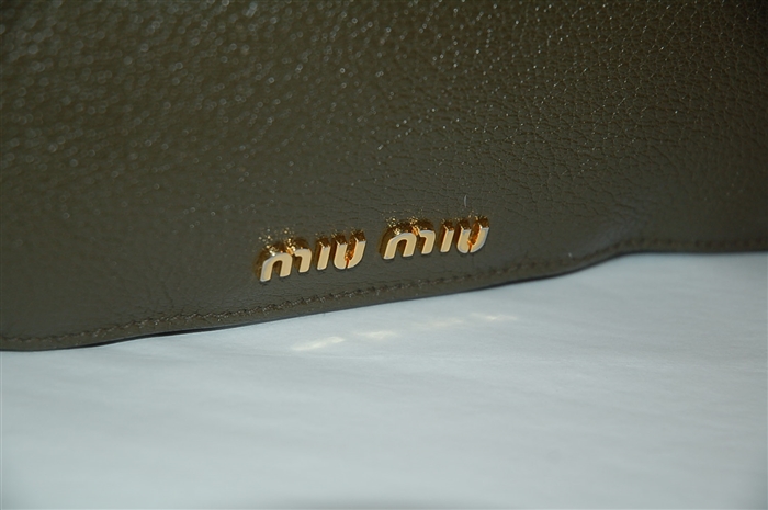 Olive Miu Miu Satchel, size M