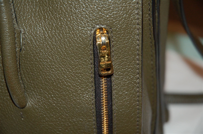 Olive Miu Miu Satchel, size M