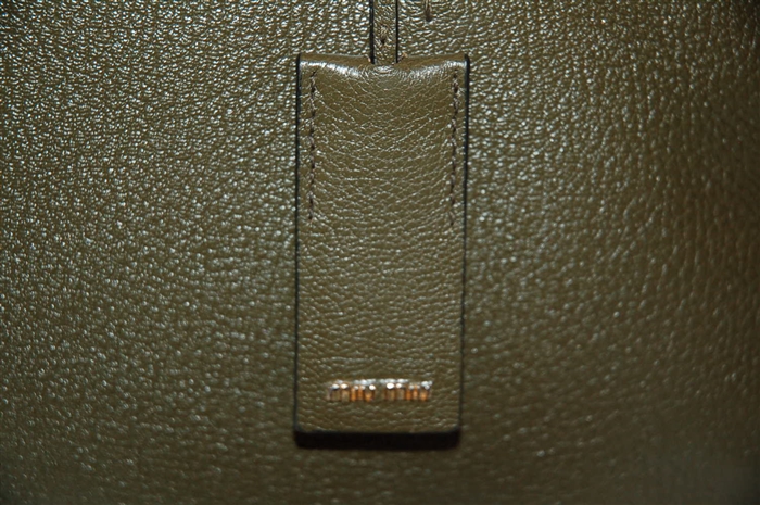 Olive Miu Miu Satchel, size M