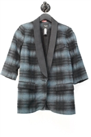 Blue Plaid Smythe Blazer, size 2