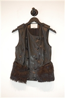 Black Leather 3.1 Phillip Lim Vest, size XS