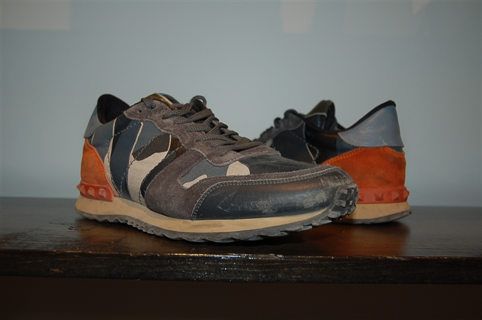 Camouflage Valentino Sneaker, size 8