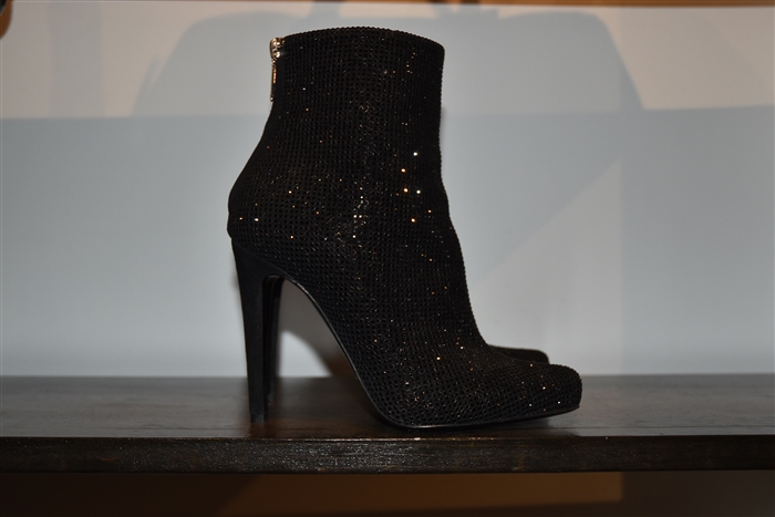 Shiny Black Dior Booties, size 7