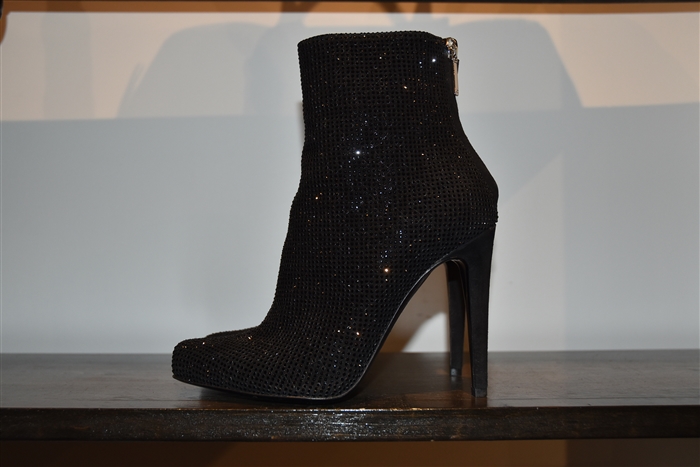 Shiny Black Dior Booties, size 7