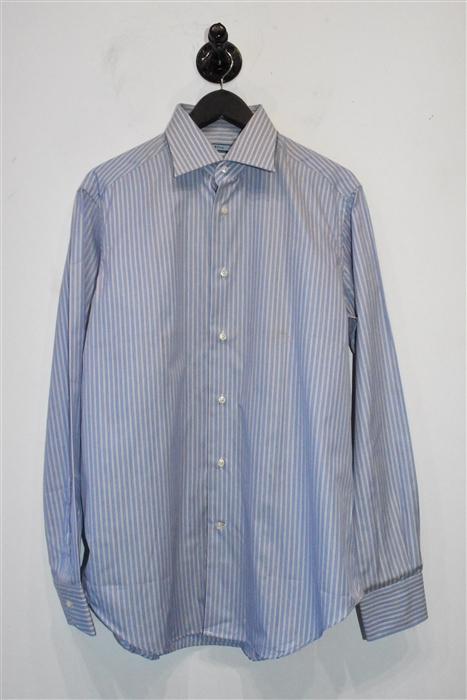Blue Stripe Altea Button Shirt, size L