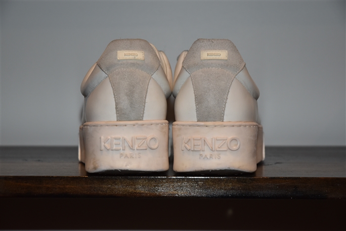 White Leather Kenzo Sneaker, size 7.5