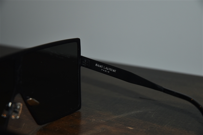 Matte Black Saint Laurent Sunglasses, size O/S