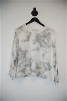 White & Black Iro Pullover, size 4