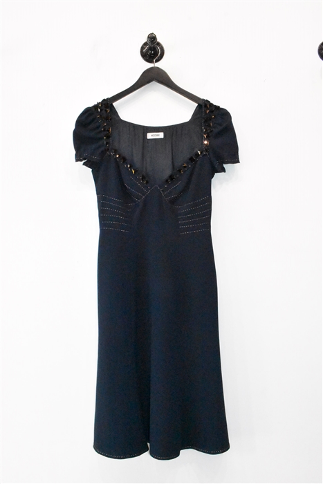 Navy Moschino Fit & Flare Dress, size 6