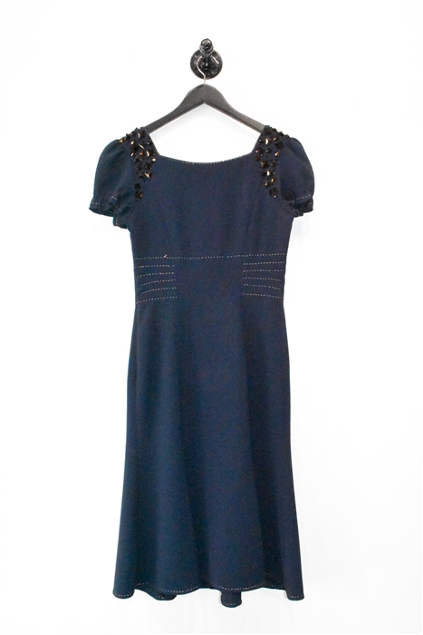 Navy Moschino Fit & Flare Dress, size 6