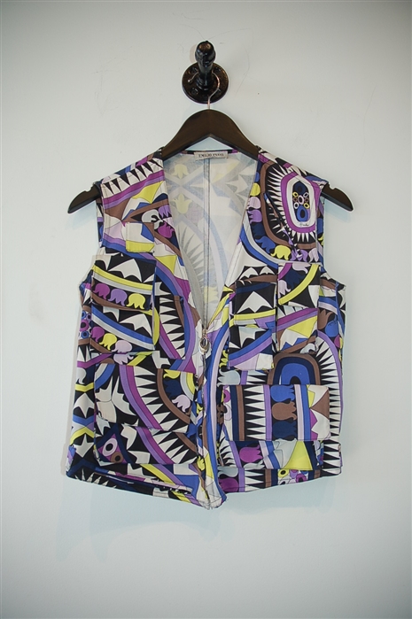 Geometric Emilio Pucci Vest, size 6